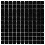 Mozaic Dunin Black&White Pure Black 25, 30,5x30,5 cm, lustruit