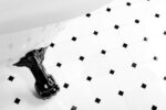 Mozaic Dunin Black&White Pure B&W Octagon 100, 30,5x30,5 cm, lucios - imagine 3