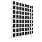 Mozaic Dunin Black&White Pure Black BW02, 30,5x30,5 cm, lustruit - imagine 2
