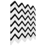 Mozaic Dunin Black&White Pure White Chevron Mix, 31x30,5 cm, lustruit - imagine 4