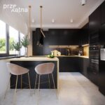 Mozaic Dunin Royal Chevron Black, 31,8x22,4 cm, lucios - imagine 6