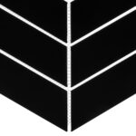 Mozaic Dunin Royal Chevron Black, 31,8x22,4 cm, lucios - imagine 3