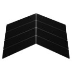Mozaic Dunin Royal Chevron Black, 31,8x22,4 cm, mat - imagine 3