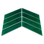Mozaic Dunin Royal Chevron Vert, 31,8x22,4 cm, lucios - imagine 6