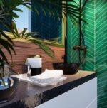 Mozaic Dunin Royal Chevron Vert, 31,8x22,4 cm, lucios - imagine 5