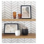 Mozaic Dunin Royal Chevron White, 31,8x22,4 cm, mat - imagine 7