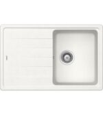 Set chiuveta bucatarie Schock Element D-100S 780x500 mm si baterie bucatarie Schock Epos Cristalite Alpina cu cap extractibil, alb - imagine 6