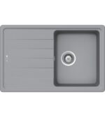 Set chiuveta bucatarie Schock Element D-100S 780x500 mm si baterie bucatarie Schock Epos Cristalite Croma cu cap extractibil, gri - imagine 6
