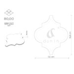 Mozaic Dunin Arabesco Grey, 13,1x15,8 cm, lucios - imagine 3