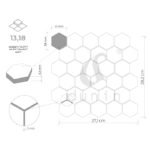 Mozaic Dunin Hexagon Montana 51, 28x27,1 cm, mat - imagine 7