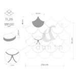 Mozaic Dunin Arabesco Mini Fish Scale Bora 88, 29,6x30 cm, lucios - imagine 9