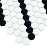Mozaic Dunin Mini Hexagon B&W Lean, 26x30 cm, lucios - imagine 4