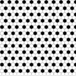 Mozaic Dunin Mini Hexagon B&W Mix, 26x30 cm, lucios