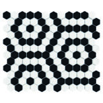 Mozaic Dunin Mini Hexagon B&W Nano, 26x30 cm, lucios - imagine 3