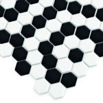 Mozaic Dunin Mini Hexagon B&W Nano, 26x30 cm, lucios - imagine 5