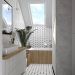 Mozaic Dunin Mini Hexagon B&W Spot, 26x30 cm, lucios - imagine 8