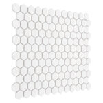 Mozaic Dunin Mini Hexagon White Matt, 26x30 cm - imagine 3