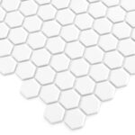 Mozaic Dunin Mini Hexagon White Matt, 26x30 cm - imagine 2