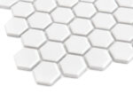 Mozaic Dunin Mini Hexagon White, 26x30 cm, lucios - imagine 5