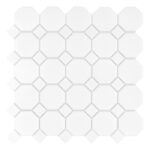 Mozaic Dunin Arabesco Mini Octagon White 55, 29,5x29,5 cm, mat