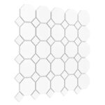 Mozaic Dunin Arabesco Mini Octagon White 55, 29,5x29,5 cm, mat - imagine 5