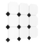 Mozaic Dunin Arabesco Octagon White 95, 29,5x29,5 cm, mat