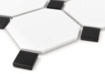Mozaic Dunin Arabesco Octagon White 95, 29,5x29,5 cm, mat - imagine 5