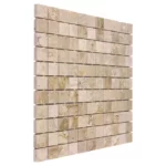 Mozaic Dunin Travertine Cream 25, 30,5x30,5 cm, lustruit - imagine 2