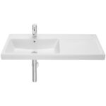 Lavoar dreptunghiular Roca The Gap, 100x46x17,5 cm, alb