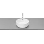 Lavoar pe blat Roca The Gap, Ø39 cm, rotund, alb