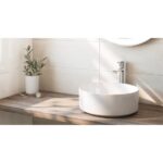 Lavoar pe blat Roca The Gap, Ø39 cm, rotund, alb - imagine 3