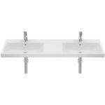 Lavoar suspendat dublu Roca The Gap, 140x46x17,5 cm, alb