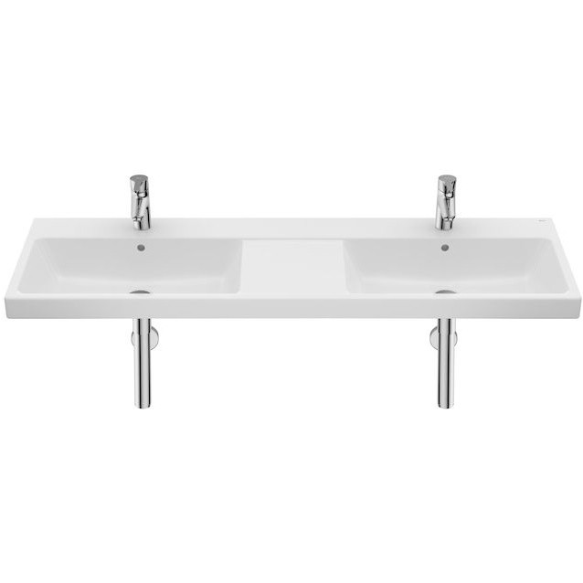 a3270mu000 Lavoar suspendat dublu Roca The Gap, 140x46x17,5 cm, alb - imagine 1