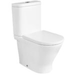 Vas WC pe pardoseala Roca The Gap Round Rimless, 37x60x79, alb