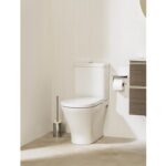 Vas WC pe pardoseala Roca The Gap Round Rimless, 37x60x79, alb - imagine 4