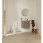 Vas WC pe pardoseala Roca The Gap Round Rimless, 37x60x79, alb - imagine 3