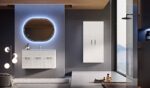 Oglinda ovala cu iluminare led Baden Haus, 100x75 cm - imagine 4