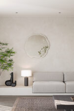 Oglinda decorativa Arbo Ice M by Deknudt, 80x78 cm