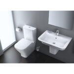 Capac vas wc cu inchidere lenta Roca The Gap Square, alb - imagine 3