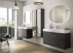 Oglinda ovala cu iluminare led Baden Haus, 100x75 cm