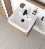 Ventil universal Ravak cu sistem Click-Clack si filet scurt pentru lavoar, negru mat - imagine 2