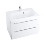 Set mobilier bază și lavoar Ravak SD 800 Chrome II, alb, 80x49x50 cm