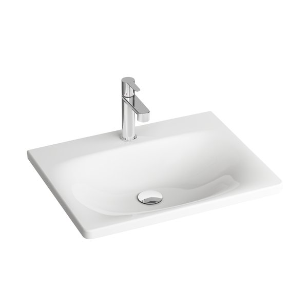 um-balance-800 Lavoar ceramic pentru mobilier Ravak Balance, 80x46,5x3 cm, alb - imagine 1