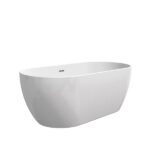 Cada freestanding Ravak Freedom O cu ventil crom, 169x80 cm, alb - imagine 4