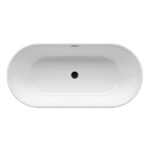 Cada freestanding Ravak Freedom O cu ventil crom, 169x80 cm, alb - imagine 3