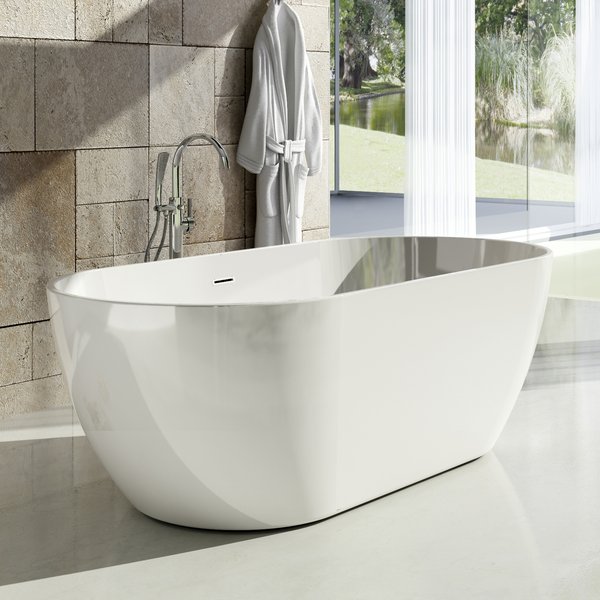 vana-freedom-o1 Cada freestanding Ravak Freedom O cu ventil crom, 169x80 cm, alb - imagine 1