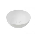 Lavoar rotund pe blat Hatria Happy Hour 06:00 slim, 40 cm, alb