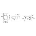 Set vas WC suspendat Villeroy&Boch Architectura, cu capac wc soft close, alb - imagine 2