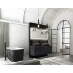Lavoar rotund pe blat Villeroy&Boch Artis, 43x43x13 cm, alb/negru - imagine 4