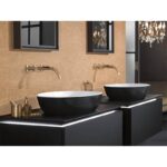 Lavoar oval pe blat Villeroy&Boch Artis, 61x41x13 cm, alb/negru - imagine 3